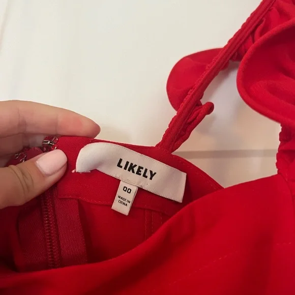 Likely Red Ruffle Romper - Picture 2 of 2